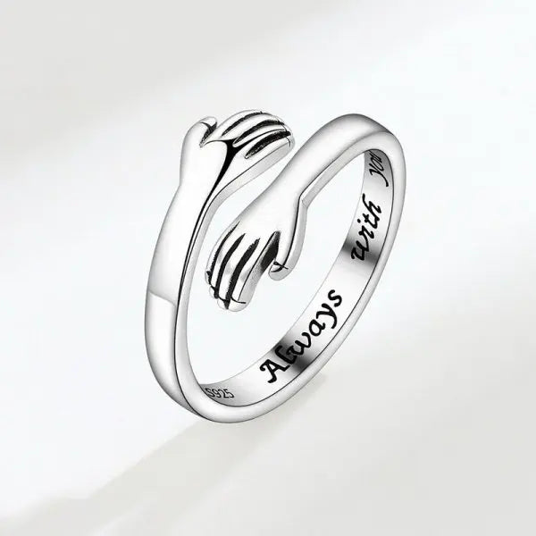 Bague romantique en forme de cœur pour femmes et hommes, je t'aime pour toujours, bague réglable pour Couple, fête de mariage, rencontres, bijoux cadeaux