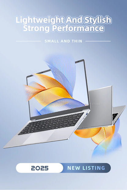 Ordinateur portable Windows 11 Ultra mince 14.1 "12GB RAM 512GB 1 to SSD Intel A3950 ordinateur portable Gamer 1920*1080 ordinateur d'étude de bureau PC