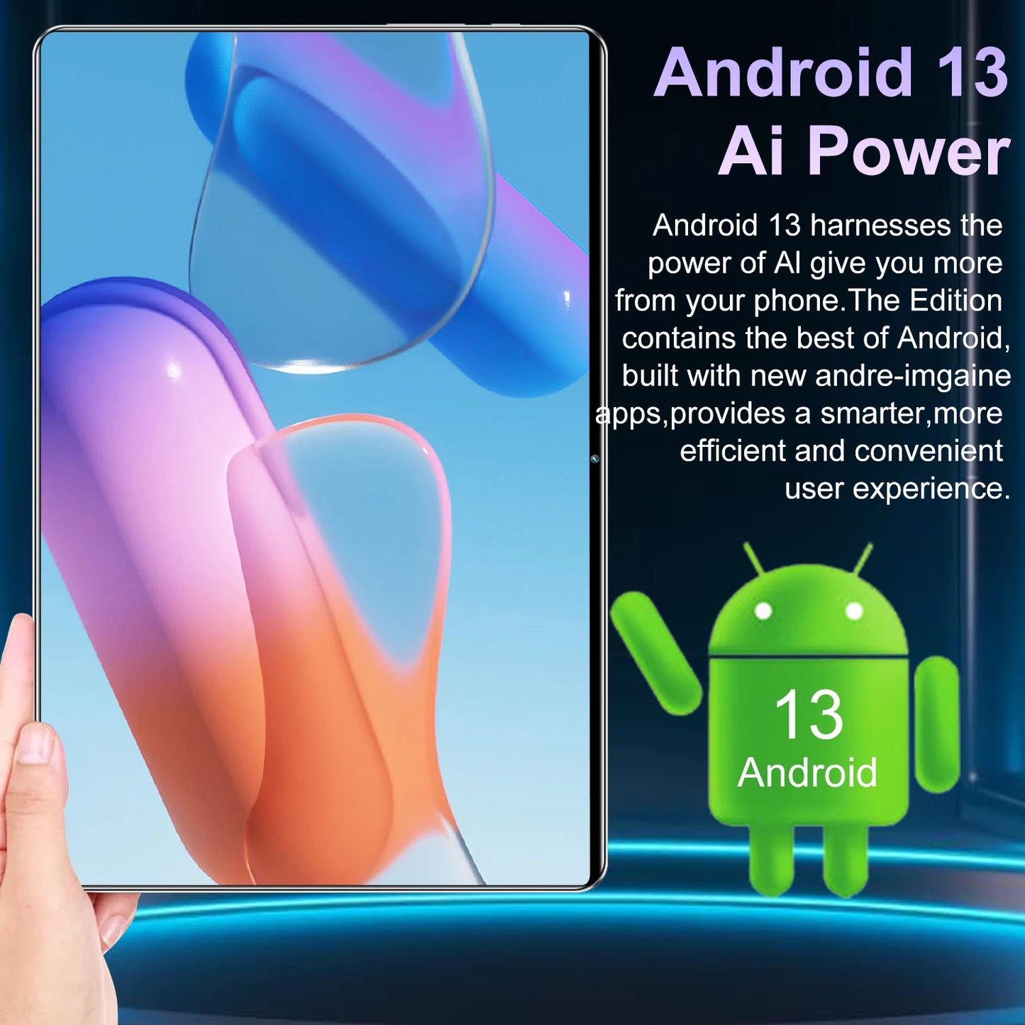 Nouvelle tablette Android 2025 5G, 10.36 pouces, 16 Go de RAM, 1 To, Dean, batterie 13.0 mAh, 16MP, 32MP, 10 cœurs, réseau SIM, touristes, Bluetooth, 12000