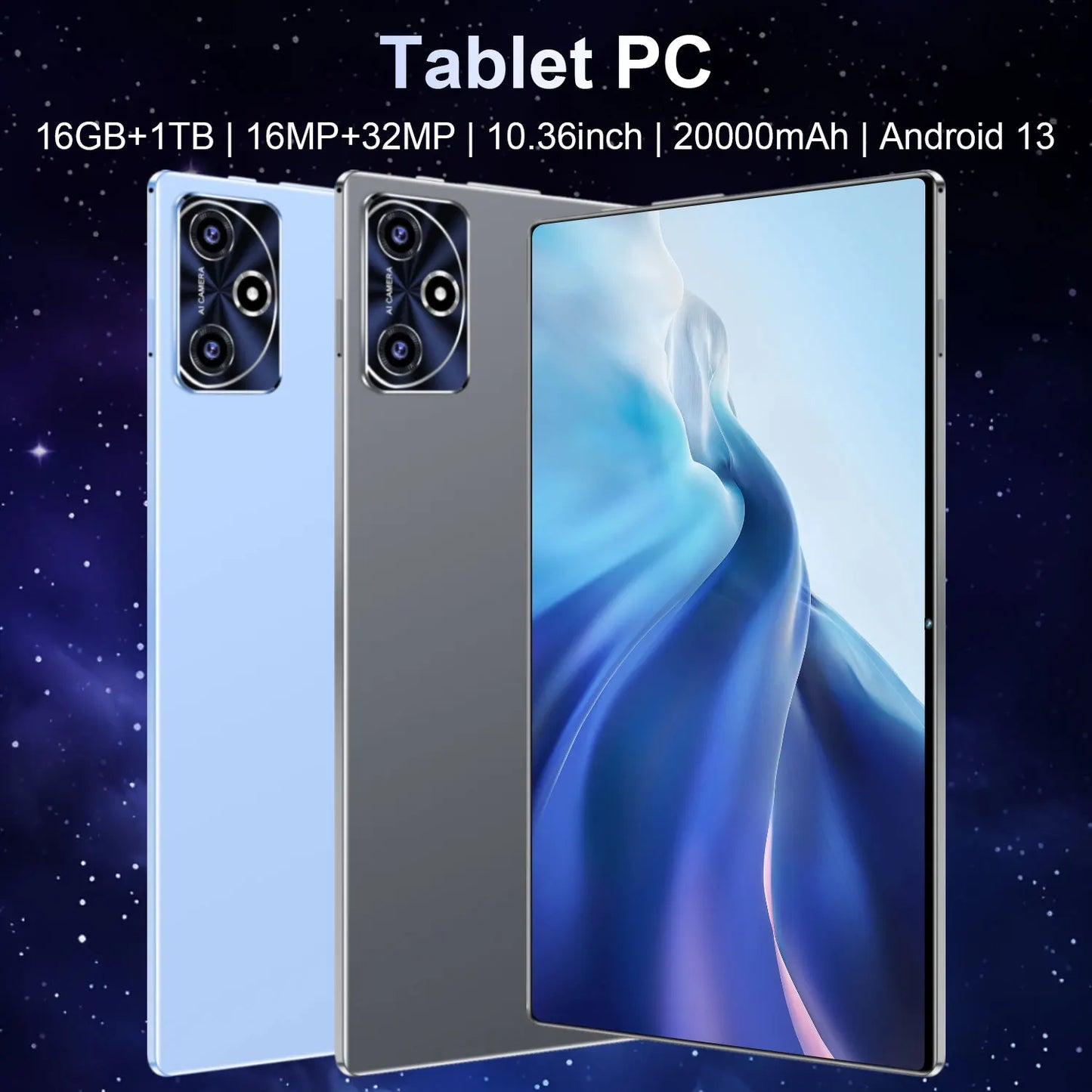 2025 Original nouveau S10 Pro tablette 10.36 pouces Android 13 Snapdragon 8gen2 mondial 16GB + 1024GB 20000mah 5G double SIM WIFI HD