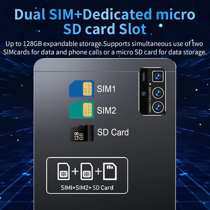 Tablette PC Android 2025, réseau MTK6797, 10.36 pouces, 5G, 16 Go de RAM, 1 To, Dean, 12000mAh, WiFi, 10 cœurs, Bluetooth, nouveau, 13.0