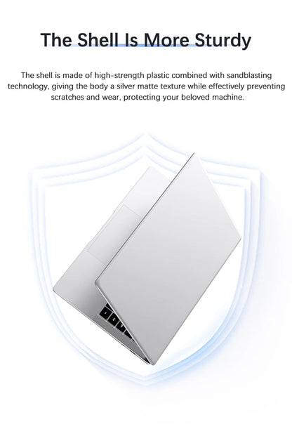 Ordinateur portable Windows 11 Ultra mince 14.1 "12GB RAM 512GB 1 to SSD Intel A3950 ordinateur portable Gamer 1920*1080 ordinateur d'étude de bureau PC