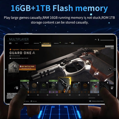 Tablette PC Android 2025, réseau MTK6797, 10.36 pouces, 5G, 16 Go de RAM, 1 To, Dean, 12000mAh, WiFi, 10 cœurs, Bluetooth, nouveau, 13.0