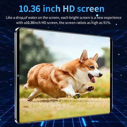 Tablette PC Android 2025, réseau MTK6797, 10.36 pouces, 5G, 16 Go de RAM, 1 To, Dean, 12000mAh, WiFi, 10 cœurs, Bluetooth, nouveau, 13.0