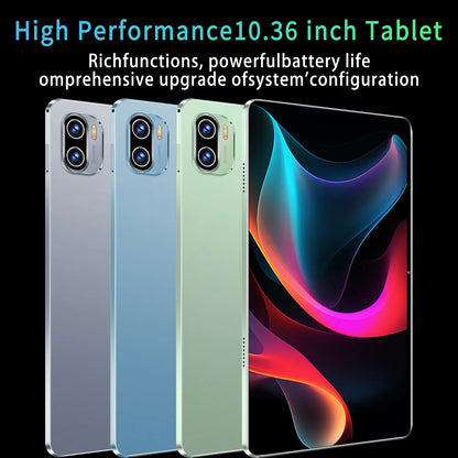 2025 5G tablette Android 13.0 tout neuf 10.36 pouces 16GB RAM 1TB ROM tablette 16MP 32MP 12000mAh 10 cœurs WIFI Bluetooth réseau tablette