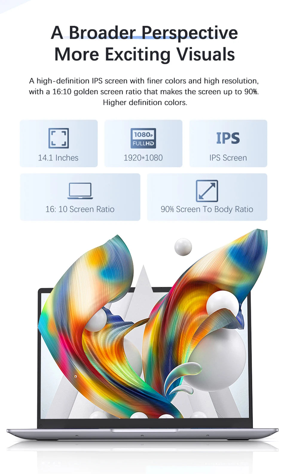 Ordinateur portable Windows 11 Ultra mince 14.1 "12GB RAM 512GB 1 to SSD Intel A3950 ordinateur portable Gamer 1920*1080 ordinateur d'étude de bureau PC