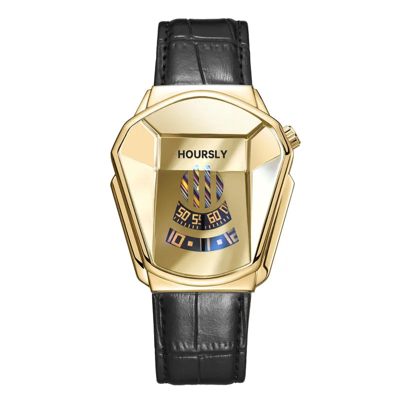 Montre-bracelet de luxe pour hommes, marque tendance, Cool, technologie en acier inoxydable, à Quartz, à la mode, 2024