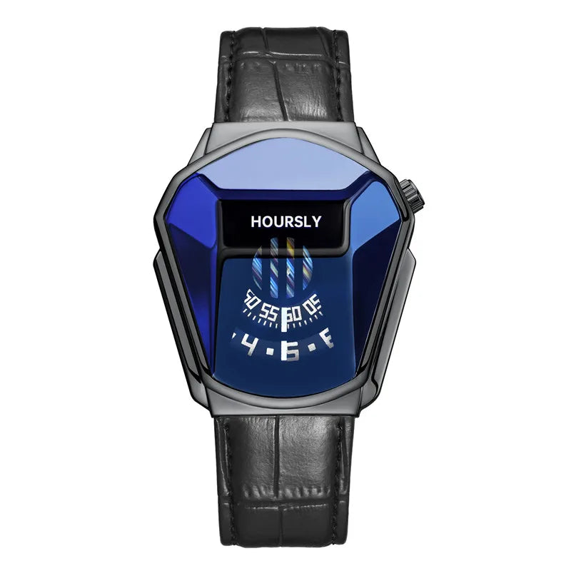 Montre-bracelet de luxe pour hommes, marque tendance, Cool, technologie en acier inoxydable, à Quartz, à la mode, 2024