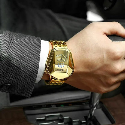 Montre-bracelet de luxe pour hommes, marque tendance, Cool, technologie en acier inoxydable, à Quartz, à la mode, 2024