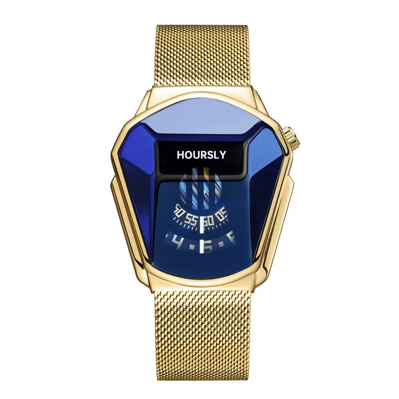 Montre-bracelet de luxe pour hommes, marque tendance, Cool, technologie en acier inoxydable, à Quartz, à la mode, 2024