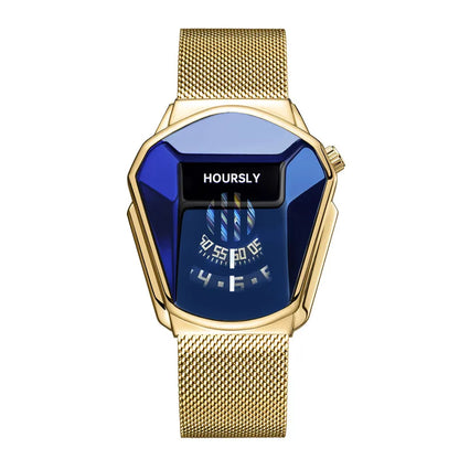 Montre-bracelet de luxe pour hommes, marque tendance, Cool, technologie en acier inoxydable, à Quartz, à la mode, 2024