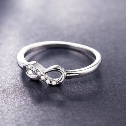 Bague en argent Sterling 925, Double amour, 8 mots, or 18k, pour femmes, bijoux à la mode, cadeau, nouvelle collection