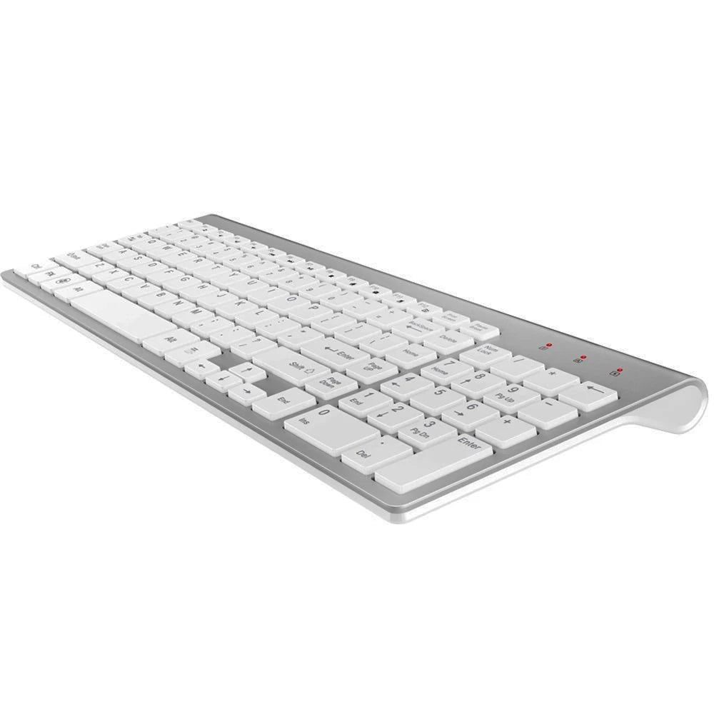 Clavier et souris sans fil ultra-mince Chlor102 prédire, à faible bruit, pour Mac Pc P1 XP/7/10 TV Box