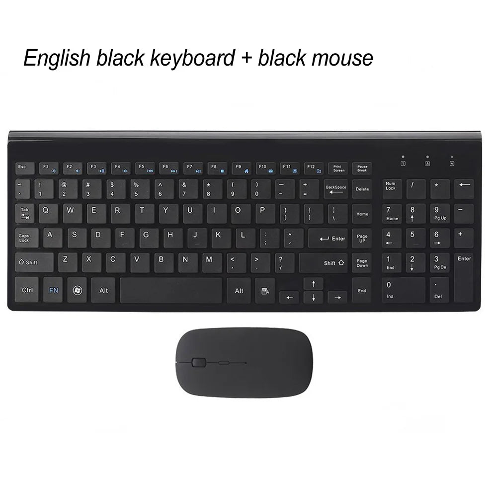 Clavier et souris sans fil ultra-mince Chlor102 prédire, à faible bruit, pour Mac Pc P1 XP/7/10 TV Box