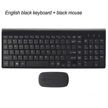 Clavier et souris sans fil ultra-mince Chlor102 prédire, à faible bruit, pour Mac Pc P1 XP/7/10 TV Box
