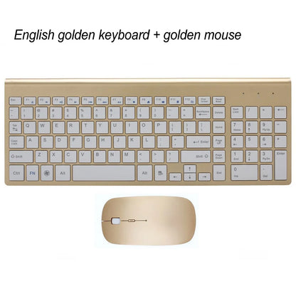 Clavier et souris sans fil ultra-mince Chlor102 prédire, à faible bruit, pour Mac Pc P1 XP/7/10 TV Box