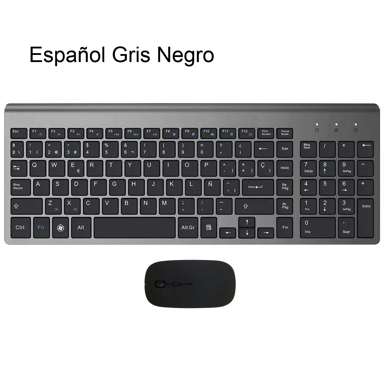 Clavier et souris sans fil ultra-mince Chlor102 prédire, à faible bruit, pour Mac Pc P1 XP/7/10 TV Box