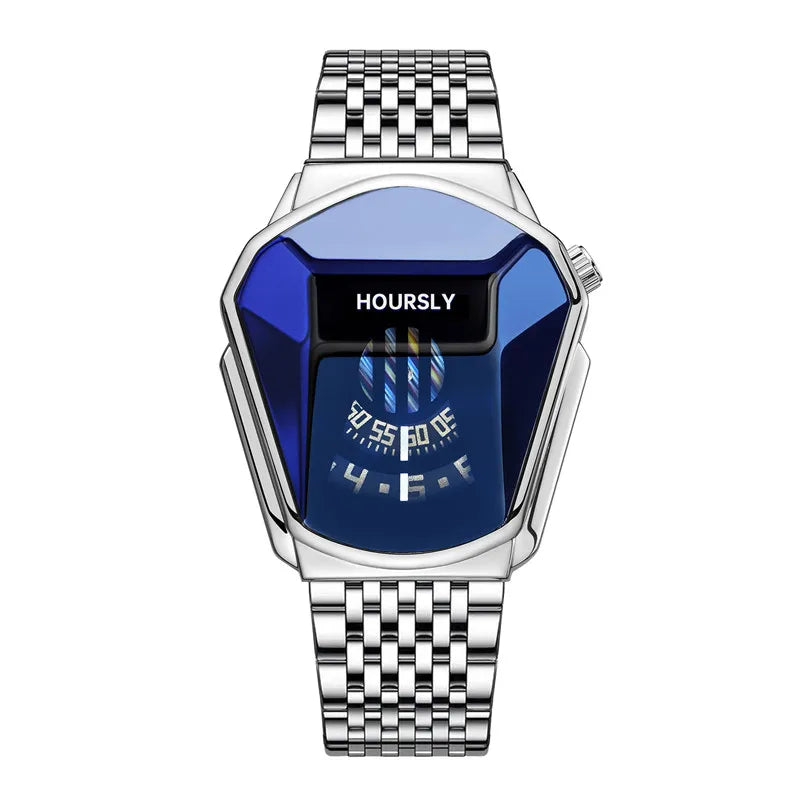 Montre-bracelet de luxe pour hommes, marque tendance, Cool, technologie en acier inoxydable, à Quartz, à la mode, 2024