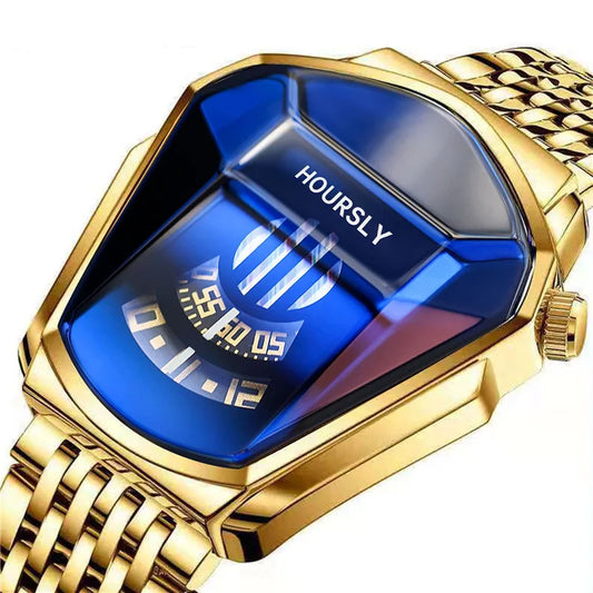 Montre-bracelet de luxe pour hommes, marque tendance, Cool, technologie en acier inoxydable, à Quartz, à la mode, 2024
