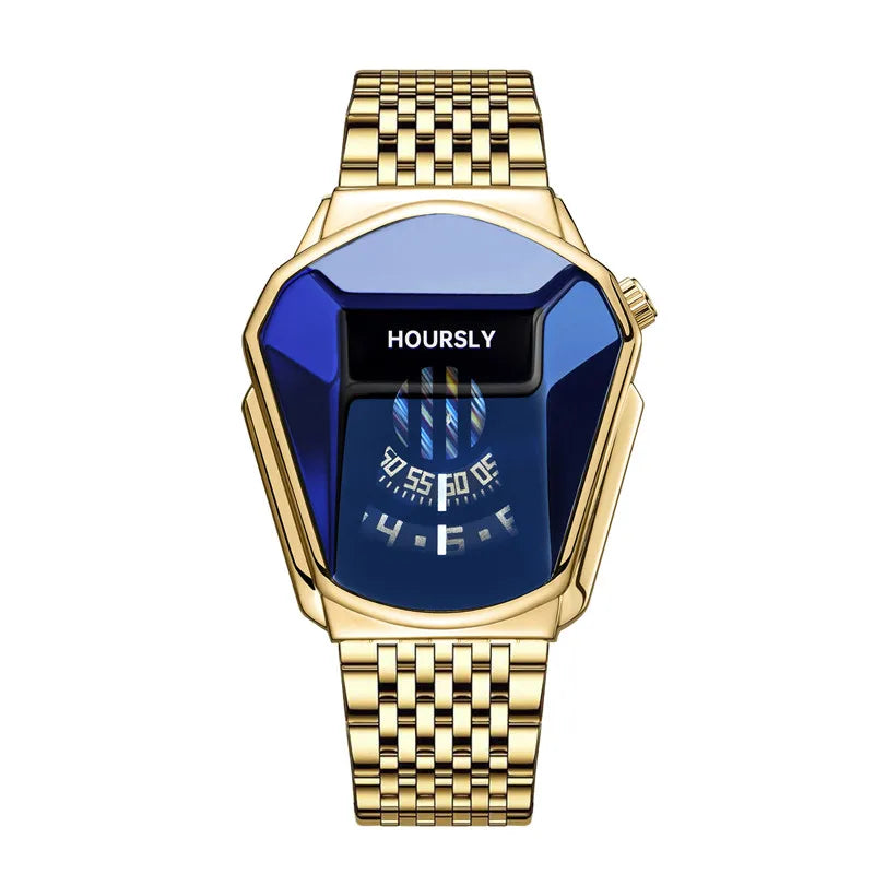 Montre-bracelet de luxe pour hommes, marque tendance, Cool, technologie en acier inoxydable, à Quartz, à la mode, 2024