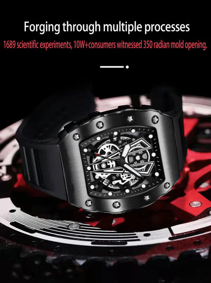 Montre-bracelet à quartz étanche pour homme, montres à cadran noir, date automatique, horloge murale, modules à la mode, marque de luxe, livraison directe