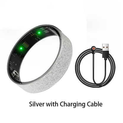 Anneau intelligent Simple, fréquence cardiaque, oxygène dans le sang, moniteur de santé du sommeil, anneau de Sport, podomètre étanche IP68, contrôle des gestes à distance, Photo
