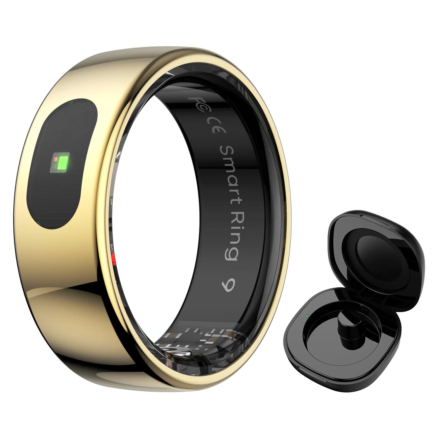 R08 anneau intelligent pour hommes femmes fonction de contrôle tactile moniteur de santé IP68 5ATM étanche mesure de la température de la peau anneau intelligent nouveau