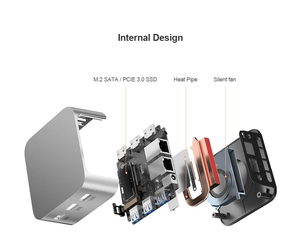 Chatreey T8 Mini PC Intel Celeron Quad Core N200/N100/N150 ordinateur de poche 3xHD 2.0 2xGigabit Ethernet Windows 11 Wifi5