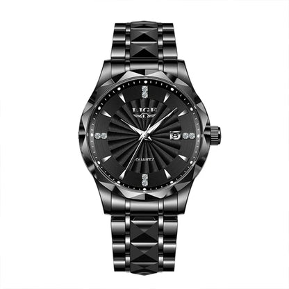 LIGE luxe femme montre mode Sport de plein air lumineux montres à Quartz mouvement importé étanche en acier inoxydable femmes montres