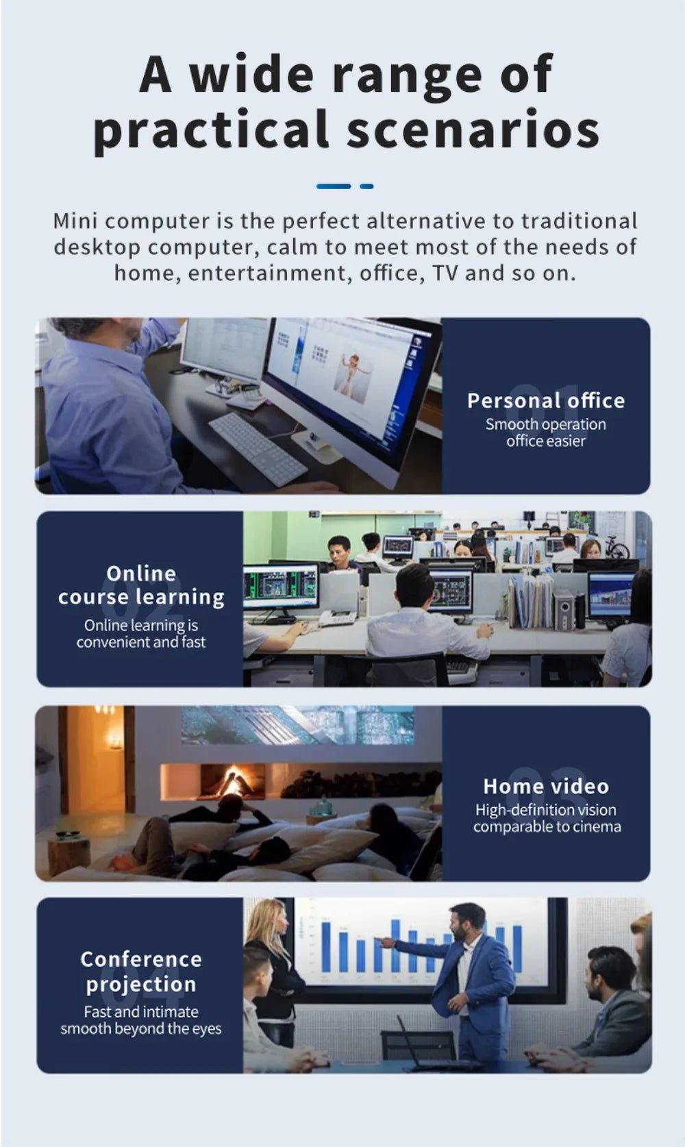 MLLSE G2 Pro Mini PC, processeur Intel Twin Lake N150, LPDDR5, 12 Go de RAM, 512 Go de SSD, Wi-Fi 5, BT5.0, Windows 11