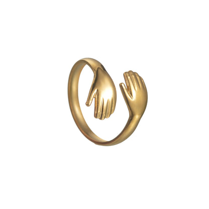 Bagues à main réglables pour femmes, amour romantique, amour créatif pour toujours, matiques ouvertes, bijoux exquis, cadeau de fête