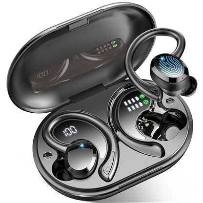 Écouteurs sans fil, écouteurs Bluetooth 5.3, basses stéréo, micro intra-auriculaires antibruit, écouteurs IP7 étanches pour sport, lecture 40H.