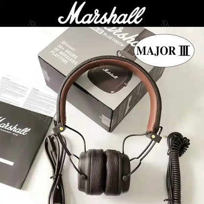 Marshall Major III 3 casque sans fil/filaire avec micro écouteurs de jeu basses profondes pliant sport Rock musique Bluetooth casque
