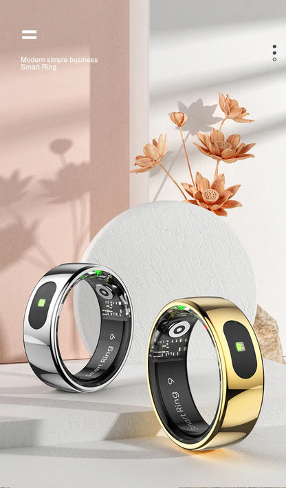 R08 anneau intelligent pour hommes femmes fonction de contrôle tactile moniteur de santé IP68 5ATM étanche mesure de la température de la peau anneau intelligent nouveau
