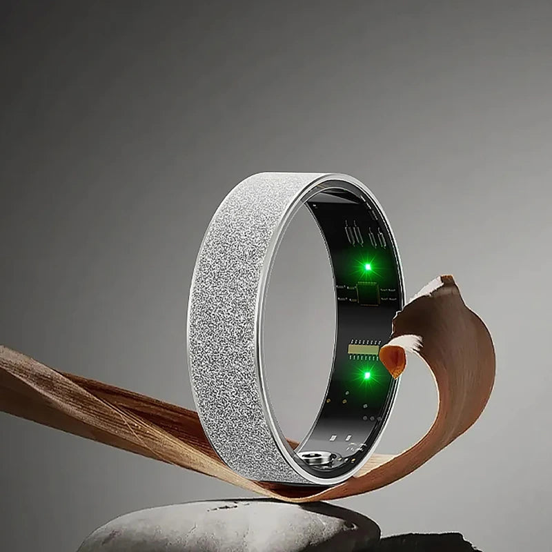 Anneau intelligent Simple, fréquence cardiaque, oxygène dans le sang, moniteur de santé du sommeil, anneau de Sport, podomètre étanche IP68, contrôle des gestes à distance, Photo