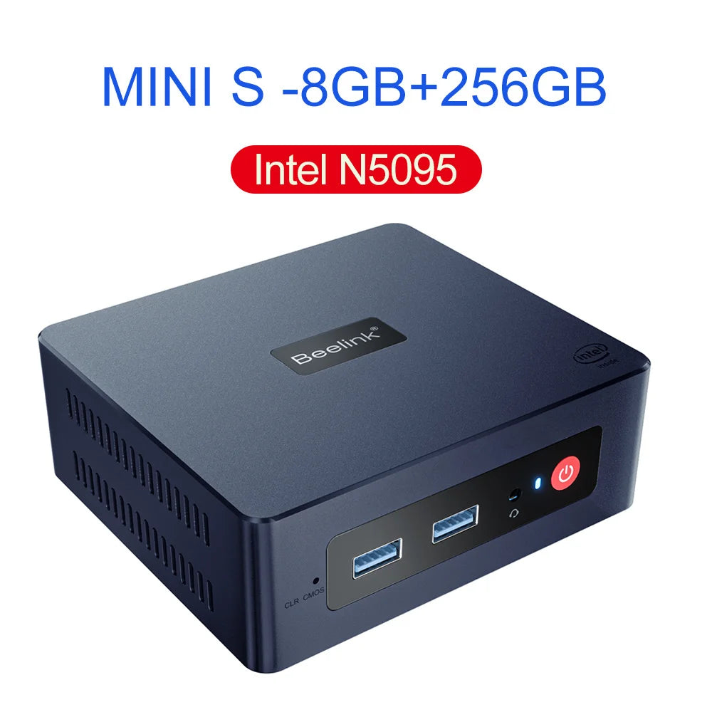 Beelink Mini S13 Intel Twin Lake N150 S12 Pro N100 16G 500G Windows 11 Mini S 11th N5095 DDR4 8GB 128GB ordinateur de bureau N95