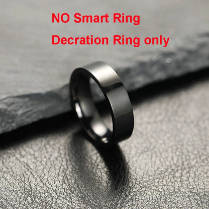 Bague intelligente 2025 avec écran d'affichage et tactile, chargement sans fil, gestionnaire de santé, étanche 5 ATM pour hommes et femmes, bagues R12 R11