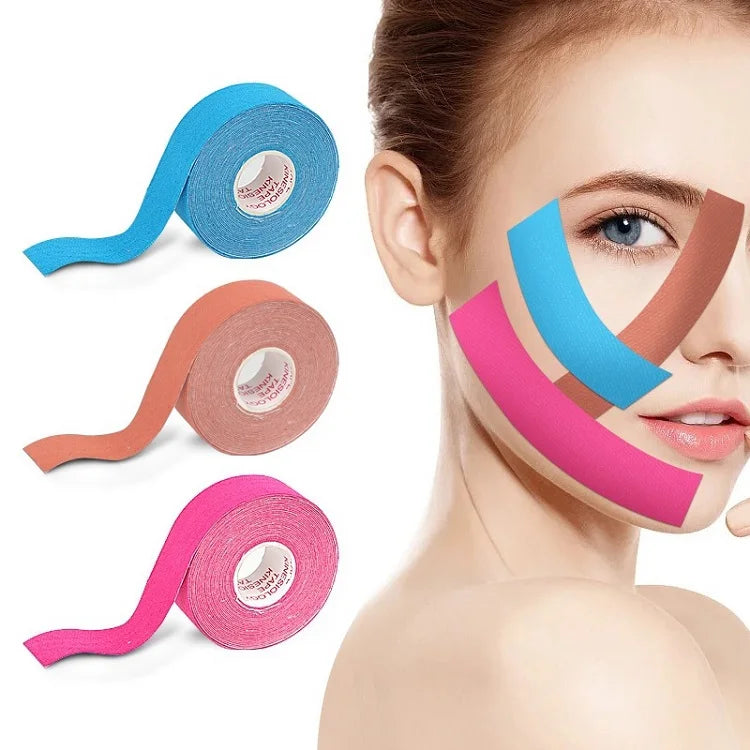 2.5CM * 5M bandes de visage anti-rides bandes de Lifting du visage bande de levage du visage outils de beauté LBHL09