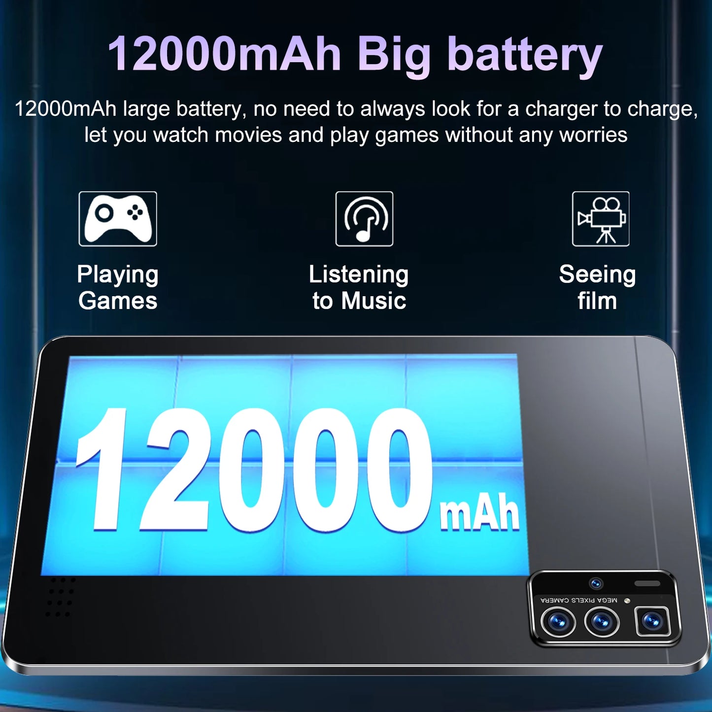 Nouvelle tablette Android 2025 5G, 10.36 pouces, 16 Go de RAM, 1 To, Dean, batterie 13.0 mAh, 16MP, 32MP, 10 cœurs, réseau SIM, touristes, Bluetooth, 12000