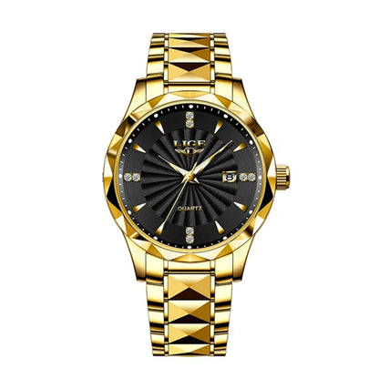 LIGE luxe femme montre mode Sport de plein air lumineux montres à Quartz mouvement importé étanche en acier inoxydable femmes montres