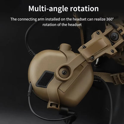 EARMOR – cache-oreilles de tir M32 SE et casque tactique M51 PTT, réduction du bruit, avec adaptateur de Rail ARC pour casque, adapté à la chasse