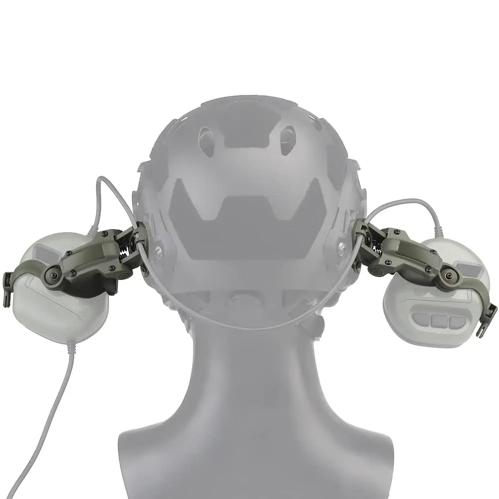 EARMOR – cache-oreilles de tir M32 SE et casque tactique M51 PTT, réduction du bruit, avec adaptateur de Rail ARC pour casque, adapté à la chasse
