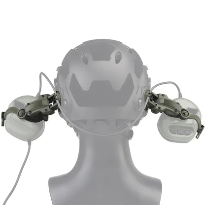 EARMOR – cache-oreilles de tir M32 SE et casque tactique M51 PTT, réduction du bruit, avec adaptateur de Rail ARC pour casque, adapté à la chasse
