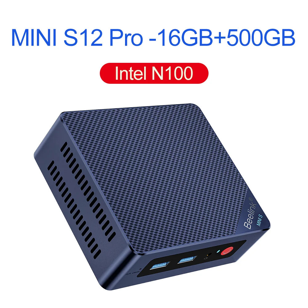 Beelink Mini S13 Intel Twin Lake N150 S12 Pro N100 16G 500G Windows 11 Mini S 11th N5095 DDR4 8GB 128GB ordinateur de bureau N95