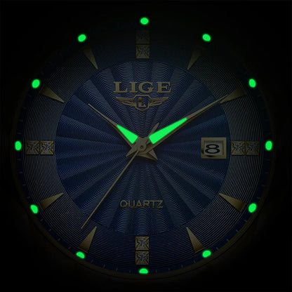 LIGE luxe femme montre mode Sport de plein air lumineux montres à Quartz mouvement importé étanche en acier inoxydable femmes montres