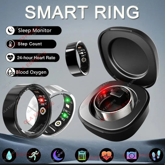 2025 nouveau anneau intelligent hommes femmes caméra contrôle fréquence cardiaque sang oxygène moniteur Smartring IP68 et 5ATM étanche Multi-sports Modes