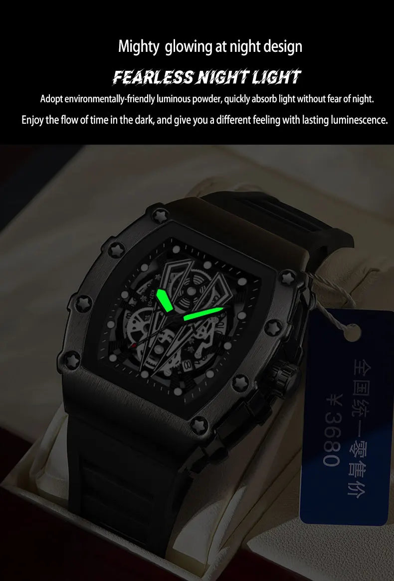 Montre-bracelet à quartz étanche pour homme, montres à cadran noir, date automatique, horloge murale, modules à la mode, marque de luxe, livraison directe