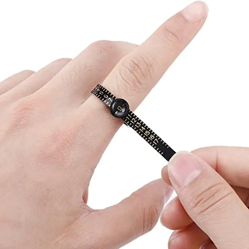 Anneau avec loupe, mesure avec anneau, règle souple, cercle de taille en plastique, filtre de taille, Durable