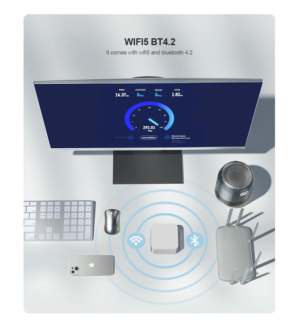 Chatreey T8 Mini PC Intel Celeron Quad Core N200/N100/N150 ordinateur de poche 3xHD 2.0 2xGigabit Ethernet Windows 11 Wifi5