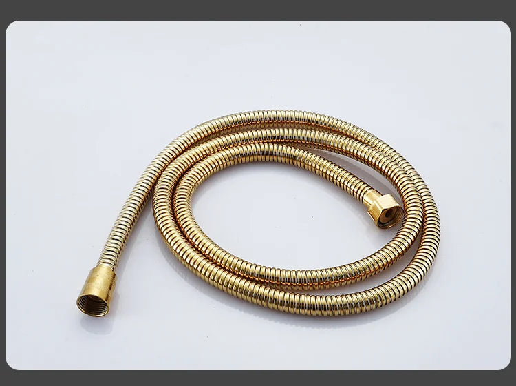HOShower-Ensemble de pommeau de douche chaud et froid, pommeau de douche pluie, système thermostatique, laiton de qualité, noir et or, 12 po